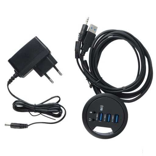 USB-концентратор USB 3.0 Концентратор USB 2.0 Настольный втулка Концентратор порта типа C Аудио с SD/T