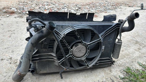 Komplet chladiče z wentylatorem SAAB 9-3 II 93 1.8t 2.0t b207