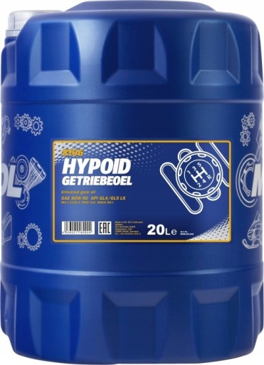Трансмісійне масло mannol hypoid 80w90 ls 20л
