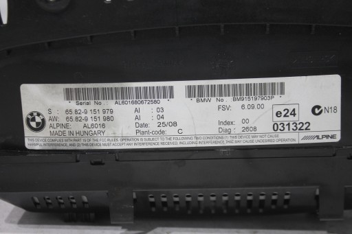 EKRAN bildschirm, 9151979 BMW E90 E91 04-12