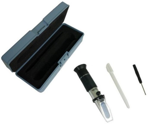 РЕФРАКТОМЕТР YATO ДЛЯ ИЗМЕРЕНИЯ ЭКСПОЛАТАЦИОННЫХ ЖИДКОСТЕЙ 06722