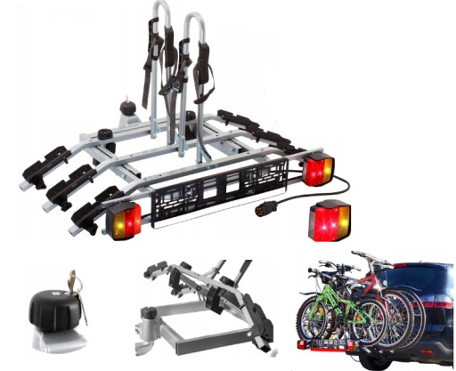 Amos Titanium Plus велосипедная стойка для крючка 3 велосипеда