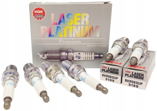 92269168 - 6 платиновых свечей зажигания bmw e46 316 318 320 323 ngk bkr6equp 3199