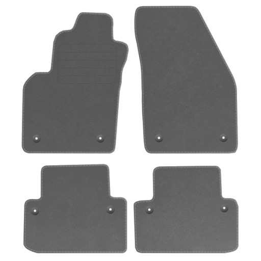 VOLVO V50 04-12 велюровые коврики комфорт серый