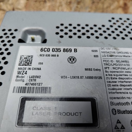 Stacja multimedialna Volkswagen Polo V 6R 6C0035869B