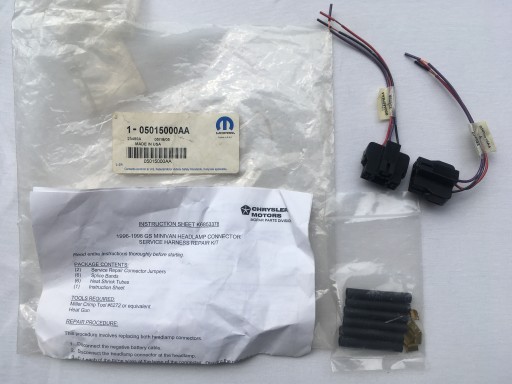 CHRYSLER ПРОВОДКА ЛАМПЫ ПРОВОДА 5015000AA