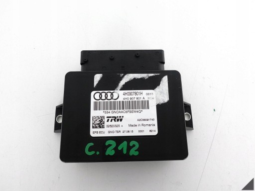 AUDI A6 S6 4G0 A7 4G8 C7 A8 4H0 D4 LIFT module electric brake 4H0907801H