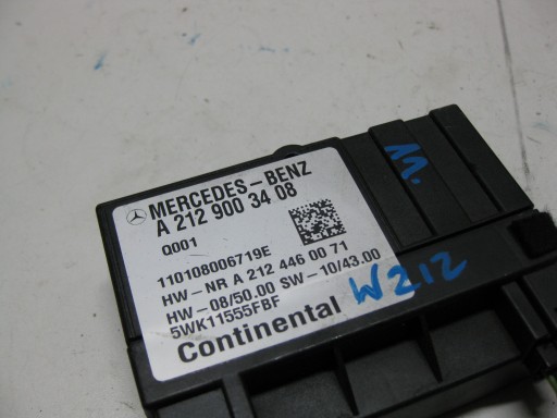 MERCEDES W212 E KLASA 11R modul Bedienteil POMPY des Kraftstoffsbehälters A2129003408