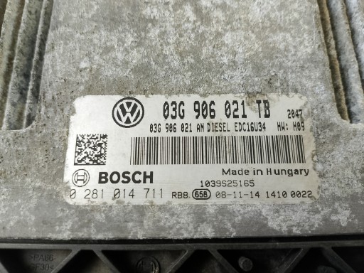 Unité de contrôle Moteur SKODA OCTAVIA II 2 1.9 TDI 03G906021TB 0281017711