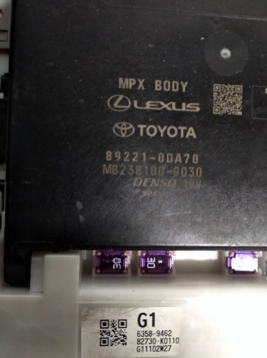 82730-k0110 - Модуль крос-контролера toyota yaris iv yaris 89221-0da70
