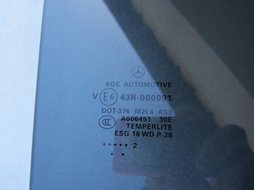 window door rear rear part right ciemna AS3 Mercedes ML W166