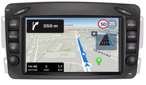 Радио GPS Android MERCEDES W203 W639 W209
