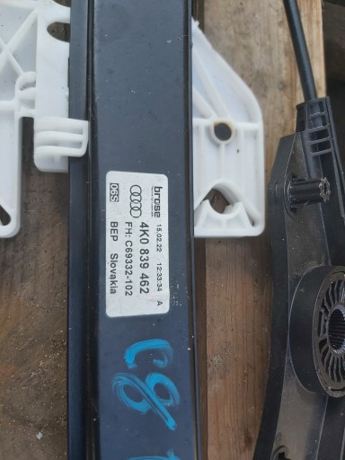 mechanism window regulator Audi A6 C8 right rear part 4K0839462