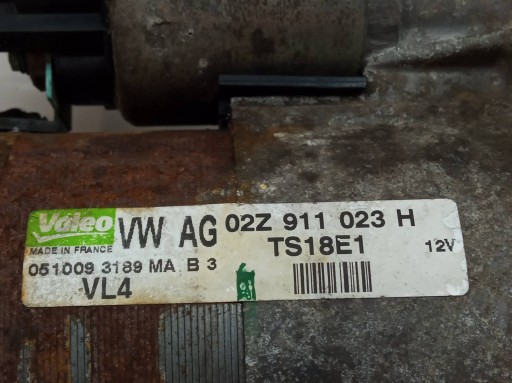 startér 02Z911023H 1.9 TDI Skoda Fabia II (2007-2014)