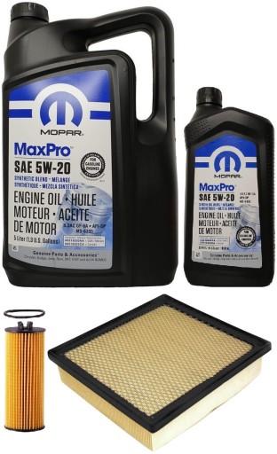 MOPAR 5W20 6L + ФІЛЬТРИ GRAND CHEROKEE 3.6 2013 р.в.