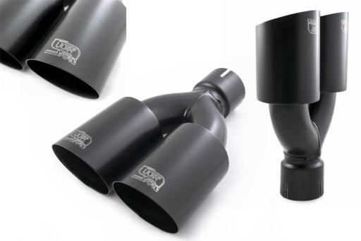 Наконечник глушителя ULTER 2X80 мм фитинг 50 мм