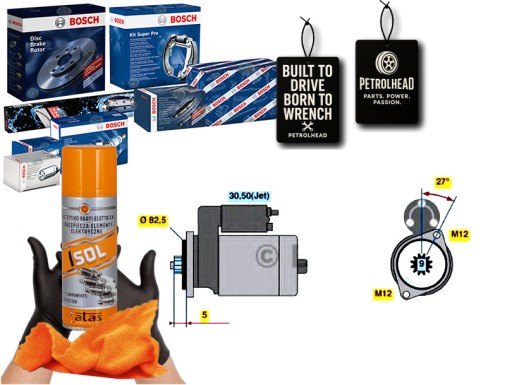 BOS0 986 - Стартер bosch #petrolhead pro+ комплект4