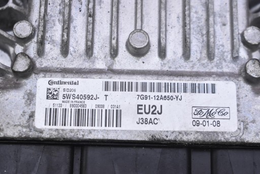 Centralina computer Motore 7G91-12A650-YJ FORD MONDEO MK4 1.9 TDCI 125 KM