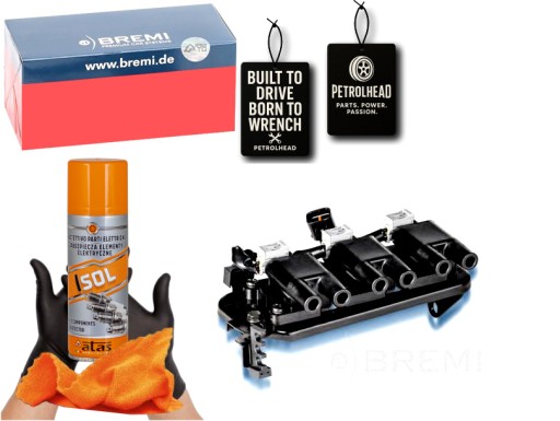 BMI20475#ECS-PCP+K - Катушка зажигания hyundai tucson 2.7 04- bremi #petrolhead pro+ kit4