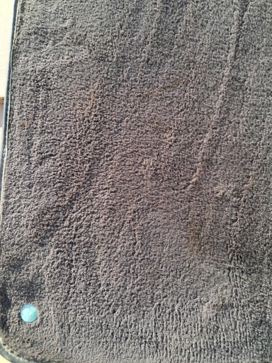 carpet mats rear part left black MERCEDES W116 SE 1166844929