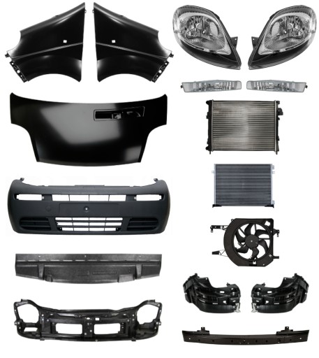 2369 - Opel Vivaro 01-06 Бампер Ремінь Капот Крило