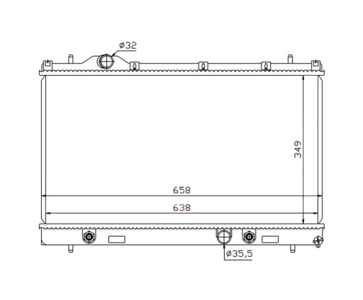 RA69210Q - РАДІАТОР DODGE NEON PL 08.99-