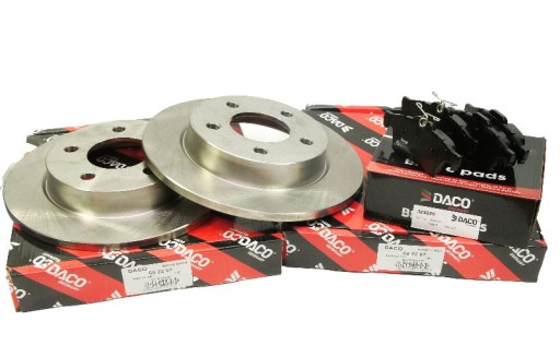 602207 - Гальмівні диски + колодки задні MAZDA 3 BK BL 265mm