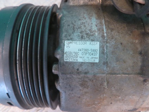 compressor compressor; of the air conditioning MERCEDES W204 2.2 12R 447260-5992