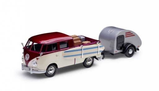 Модель VW T1 пикап с прицепом масштаб 1: 24 OE