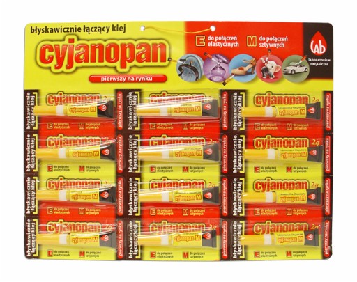 Клей Цианопан-м 2г твердий, червоний.