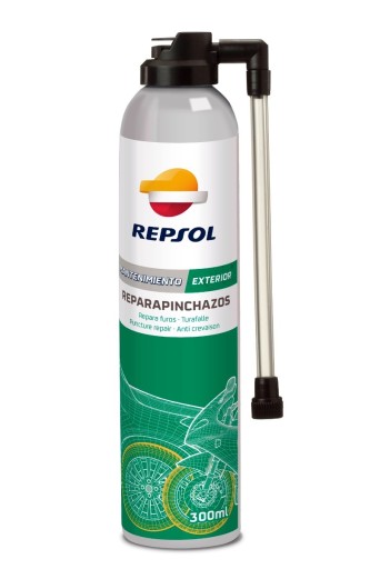REPSOL СПРЕЙ ДЛЯ ЗАПАСНОГО КОЛЕСА ДЛЯ АВТОМОБІЛІВ І МОТОЦИКЛІВ