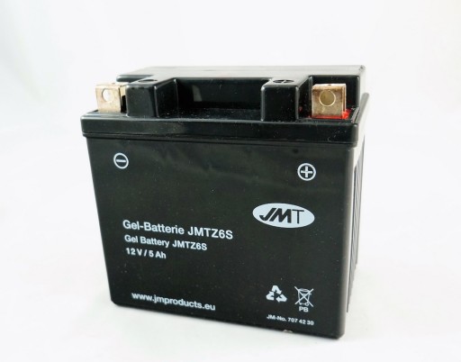 Гелевая аккумуляторная батарея JMT YTZ6S (WPZ6S)