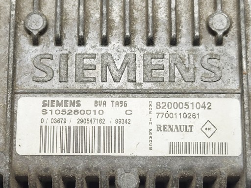 computer control unit of the engine RENAULT CLIO II 1.4B S105280010C 8200051042
