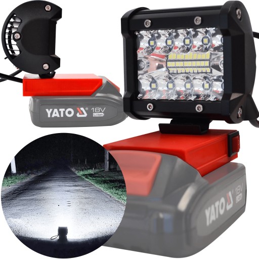 ЛАМПА ДЛЯ YATO 18В РАБОЧАЯ ГАЛОГЕННАЯ СВЕТОДИОДНАЯ MAX