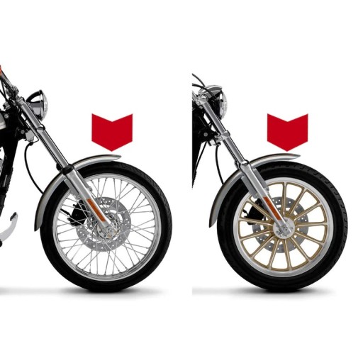 Наклейки на переднее крыло Harley-Davidson Dyna,