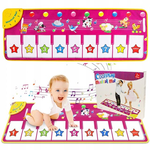 МУЗИЧНИЙ Килимок ІНТЕРАКТИВНЕ ПІАНІНО ЗАПИСУЄ ЗВУК