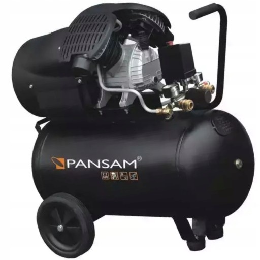 КОМПРЕССОР КОМПРЕССОР 50Л PANSAM A077060 ДВУХПОРШНЕВОЙ