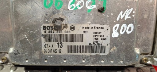 Computer 0261206606 9638765980 9647345280 CITROEN PEUGEOT 1.6 16V