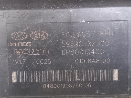 control unit module ECU ASSY-EPB HYUNDAI I40 59790-3Z500 11-15