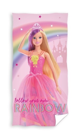 Ręcznik plażowy kąpielowy Barbie 70 x 140 cm (BARB225005)