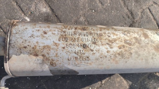 exhaust pipe complete 6C0253611AD SKODA FABIA III LIFT