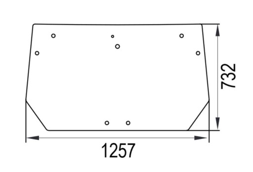 ЗАДНЕЕ СТЕКЛО DEUTZ SAME LAMBORGHINI 0.015.4272.0/10