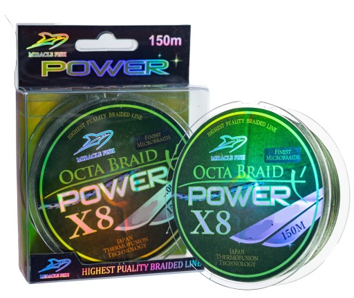 Волосінь Miracle Fish Braid 150 м Octa BraidPower 0,22 мм x 150 м