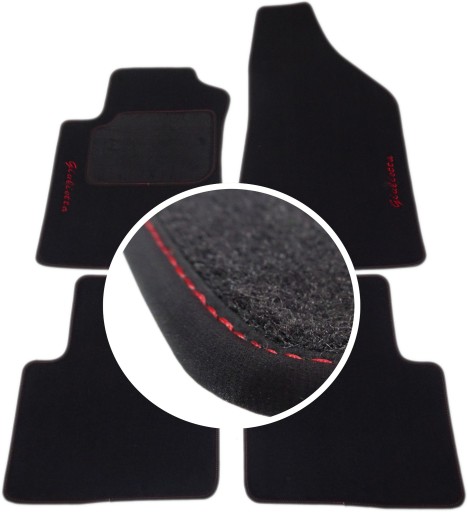 Alfa ROMEO GIULIETTA килимки преміум + вишивка PH2