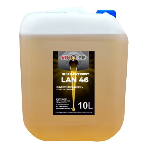 Olej Maszynowy An 46 10L AN46 L-AN46 VG46 Lan 46
