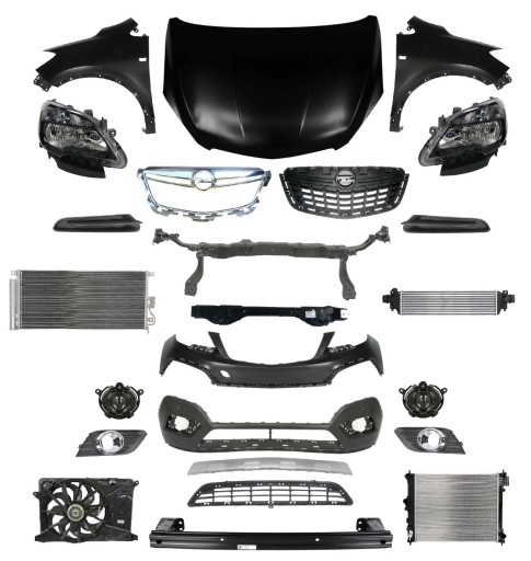 1312311 - MOKKA 12-16 ПЕРЕДНИЙ КАПОТ БАМПЕР РЕМЕНЬ ПІД КРИЛО ЛАМПА
