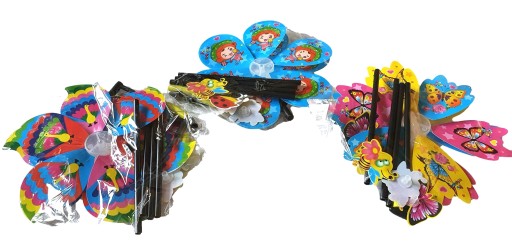 ВІТРЯК - різнокольорові вертушки - 2 шт