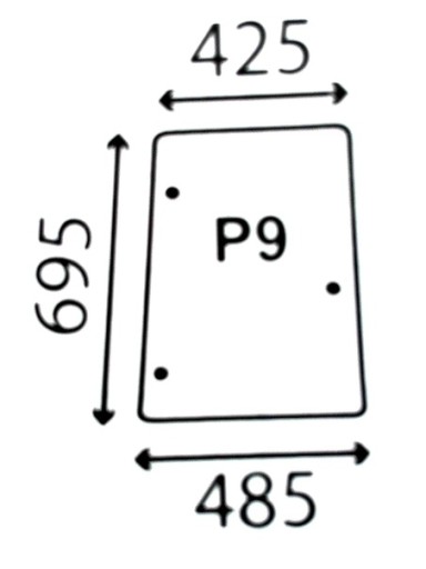 КОРПУС БОКОВОГО ВІКНА CX & MX ПРАВИЙ 192002A3