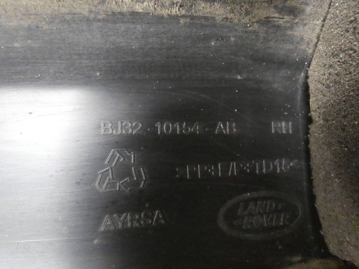 RANGE ROVER EVOQUE and L538 moulding threshold cap right