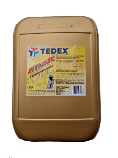 Трансмісійне масло tedex atf iii 20л